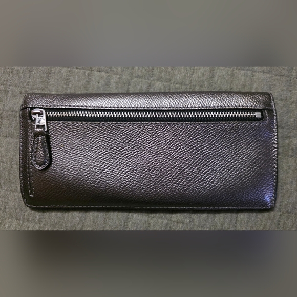 Coach Black Textured Leather Card Case - Picture 7 of 9